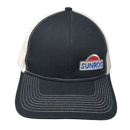 Sunroc Snapback Mesh Back Trucker Hat Black One Size Port Authority
