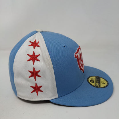New Era Men's Fitted Hat Multicolor 6 7/8 Embroidered Chicago Bears Logo 54.9CM