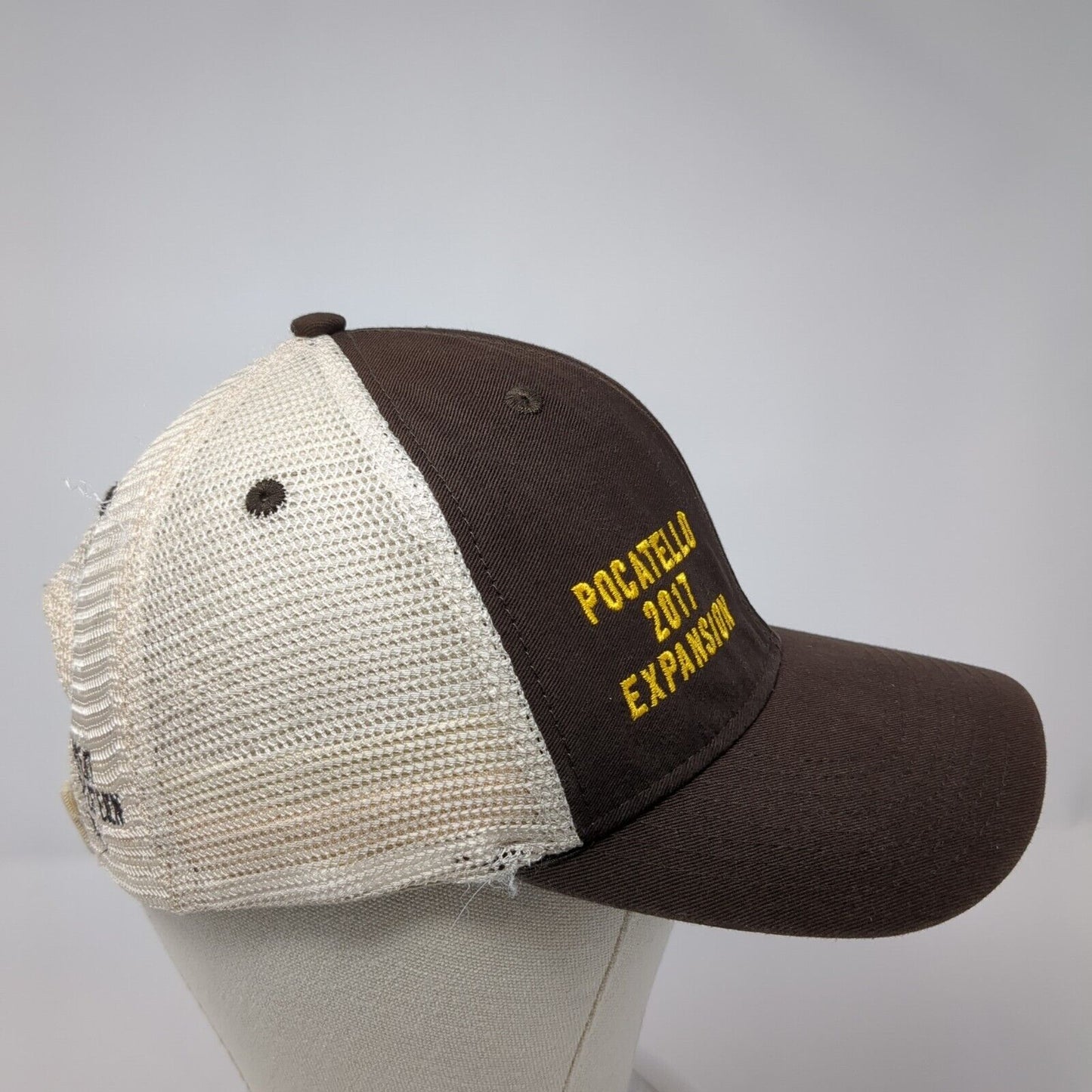 Pocatello 2017 Expansion Strapback Trucker Hat Brown One Size Mesh Back