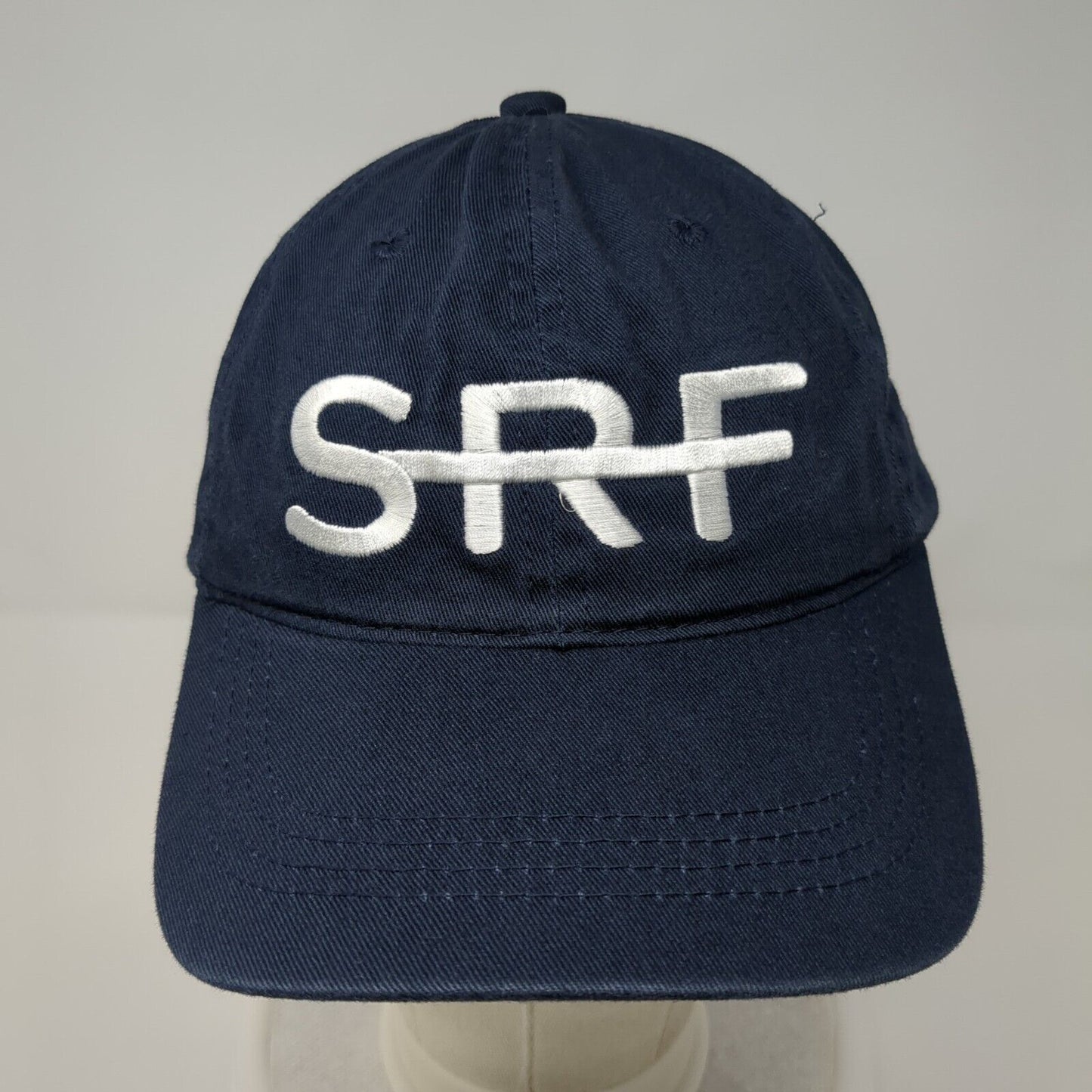 SRF Adult Slideback Hat Blue OS Adjustable Embroidered 6 Panel Outdoor Cap