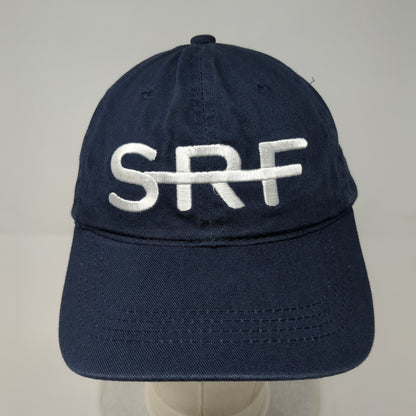 SRF Adult Slideback Hat Blue OS Adjustable Embroidered 6 Panel Outdoor Cap