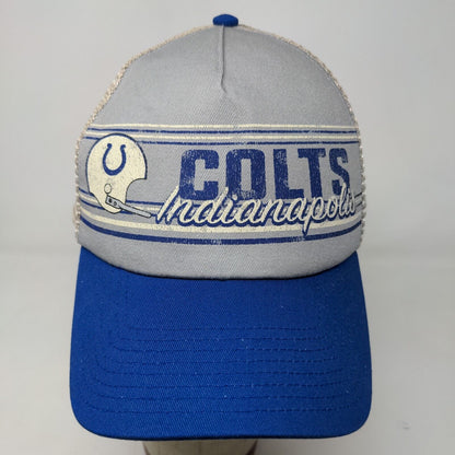 Fanatics Mens Strapback Mesh Back Hat Multicolor Indianapolis Colts Graphic Logo