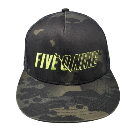 Five O Nine Snapback Mesh Back Trucker Hat Camo One Size Adjustable