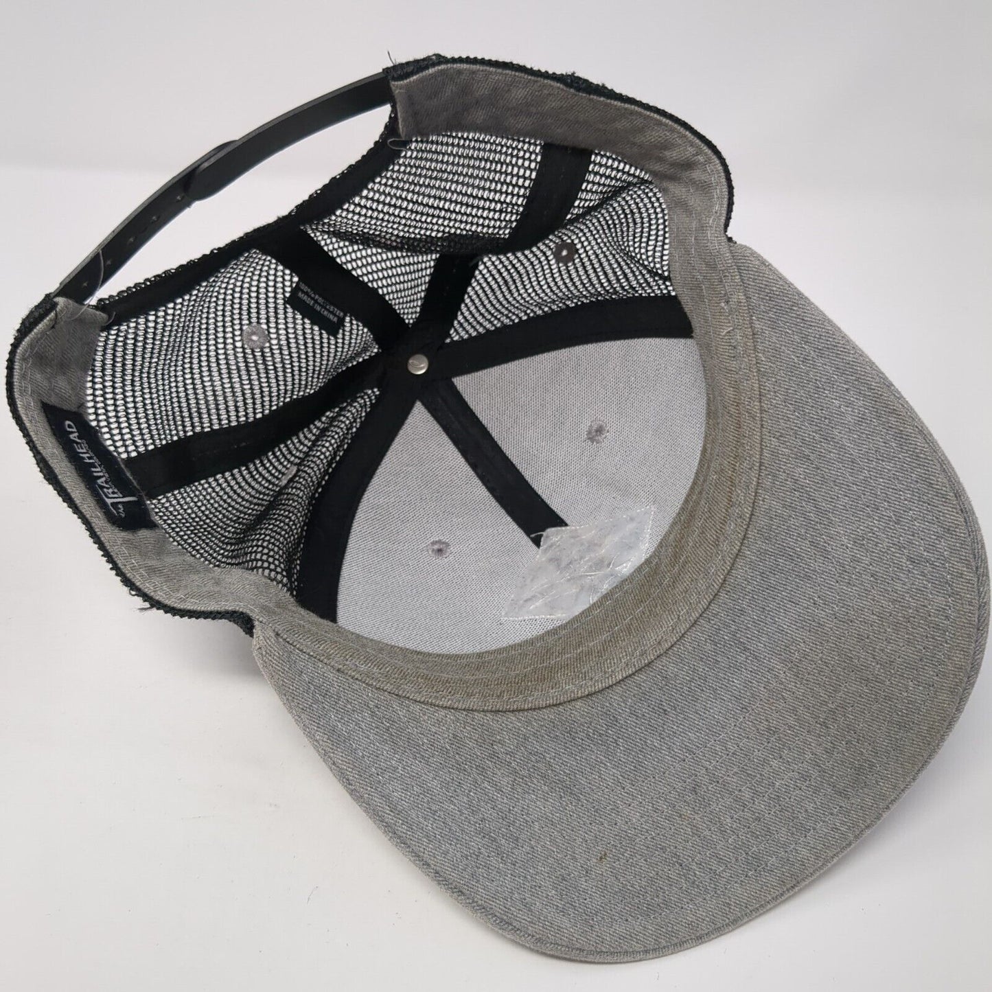 BV CO 1972 Snapback Mesh Back Trucker Hat Gray One Size Adjustable