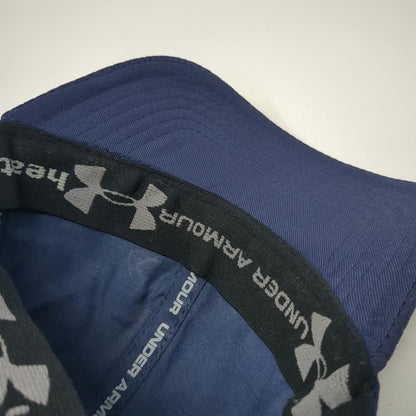 Under Armour Baseball Cap Blue L Mesh Stretch Fit Embroidered Logo Athletic Hat