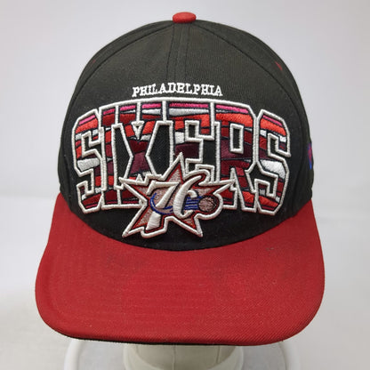 New Era Philadelphia 76ers Snapback Hat Black Red One Size 9FIFTY NBA Hardwood