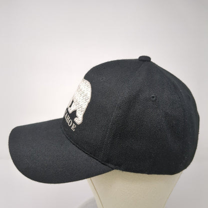 Lake Tahoe Bear Strapback Hat Black One Size Adjustable Outdoor 6 Panel