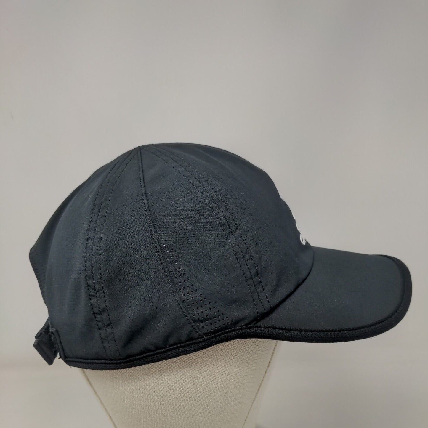 Adidas 3 Stripes Aeroready Strapback Hat Black One Size Adjustable