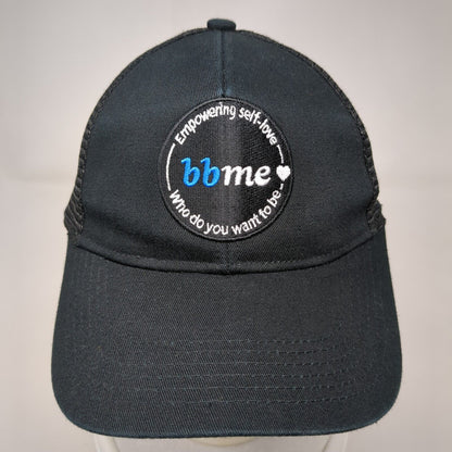 Empowering Self-Love Bb Me Strapback Trucker Hat Black OSFA Mesh Back
