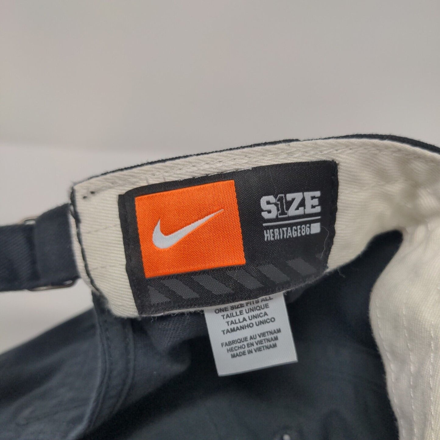 Nike Swoosh Slideback Hat Black OSFA Embroidered Bob Firman XC 2011