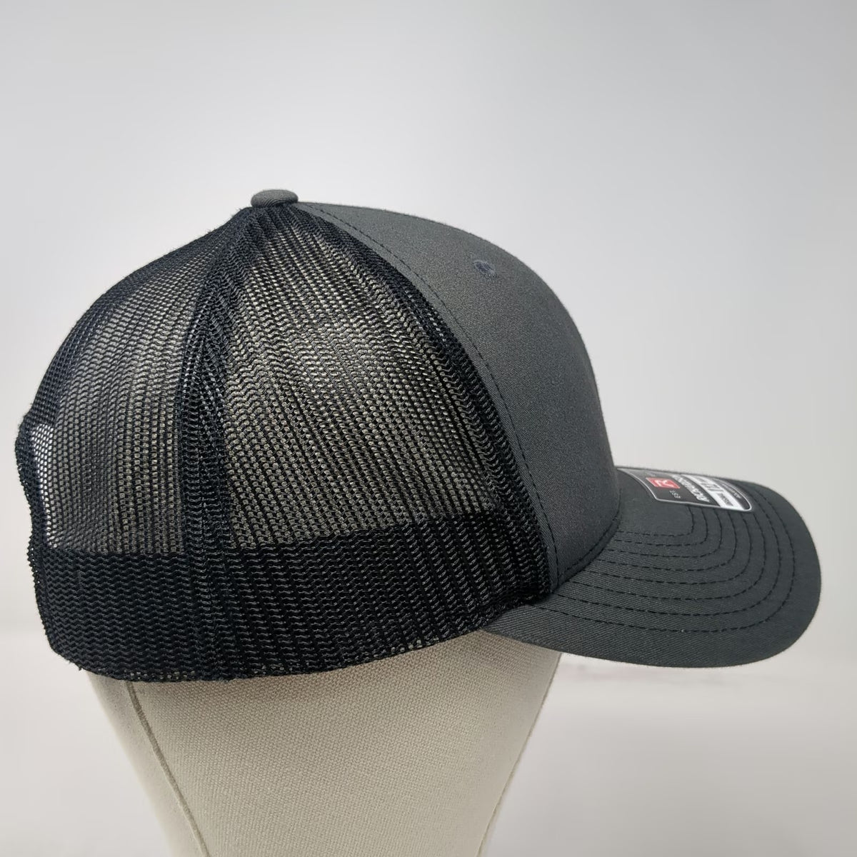 Richardson 112 Trucker Hat Gray One Size Yellow Vega Embroidered Mesh Snapback