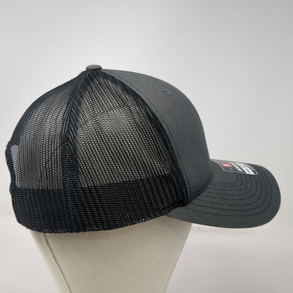 Richardson 112 Trucker Hat Gray One Size Yellow Vega Embroidered Mesh Snapback