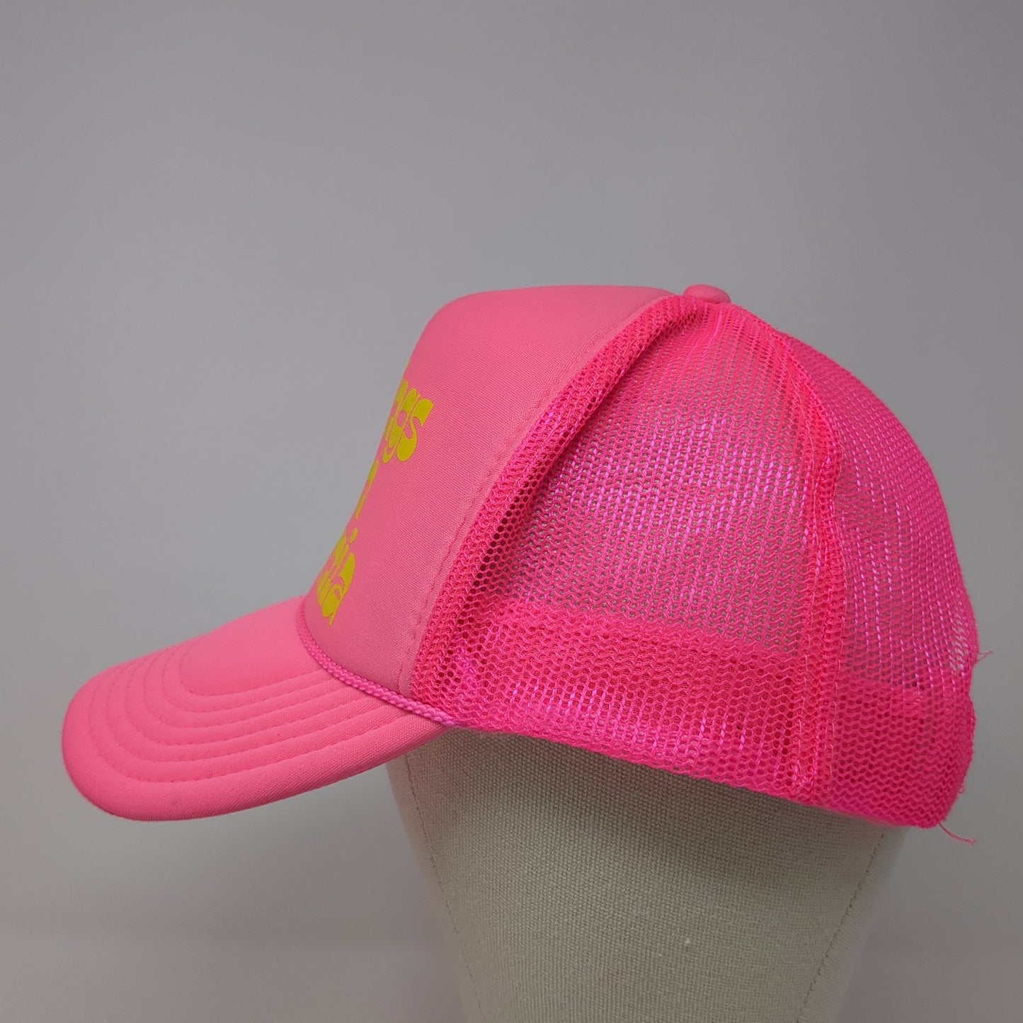 Greetings From California Snapback Rope Trucker Hat Pink One Size Otto