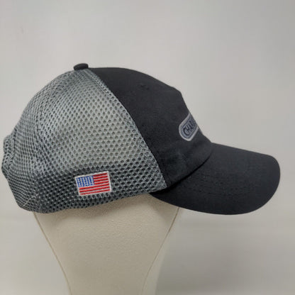 Charles D. Jones Co Men's Snapback Mesh Back Hat Black Gray Embroidered Logo