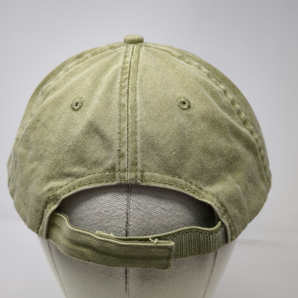 J Hats Baseball Cap Green One Size Bass Lake Embroidery Strapback Twill Hat