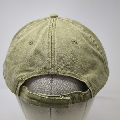 J Hats Baseball Cap Green One Size Bass Lake Embroidery Strapback Twill Hat