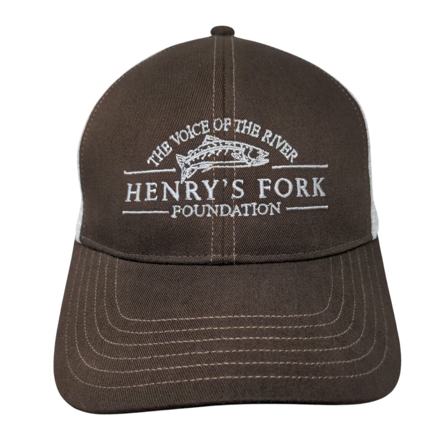 The Voice of The River Henry's Fork Foundation Trucker Hat Brown OSFA Simms