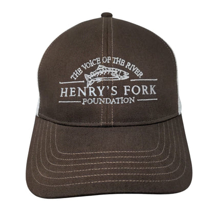 The Voice of The River Henry's Fork Foundation Trucker Hat Brown OSFA Simms