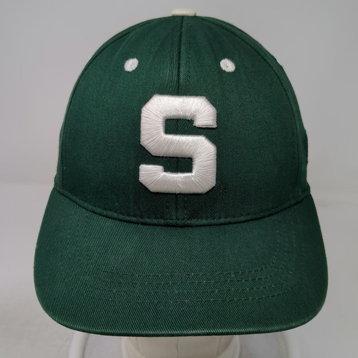 Michigan State Spartans NCAA Top of the World Fit Cap Green White One Size Hat