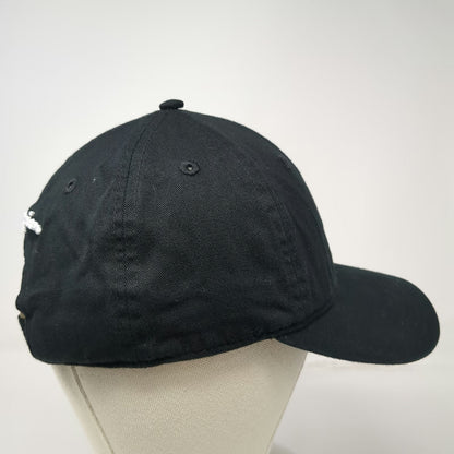 Champion Baseball Cap Black One Size Slideback Embroidered Logo Curved Brim Hat