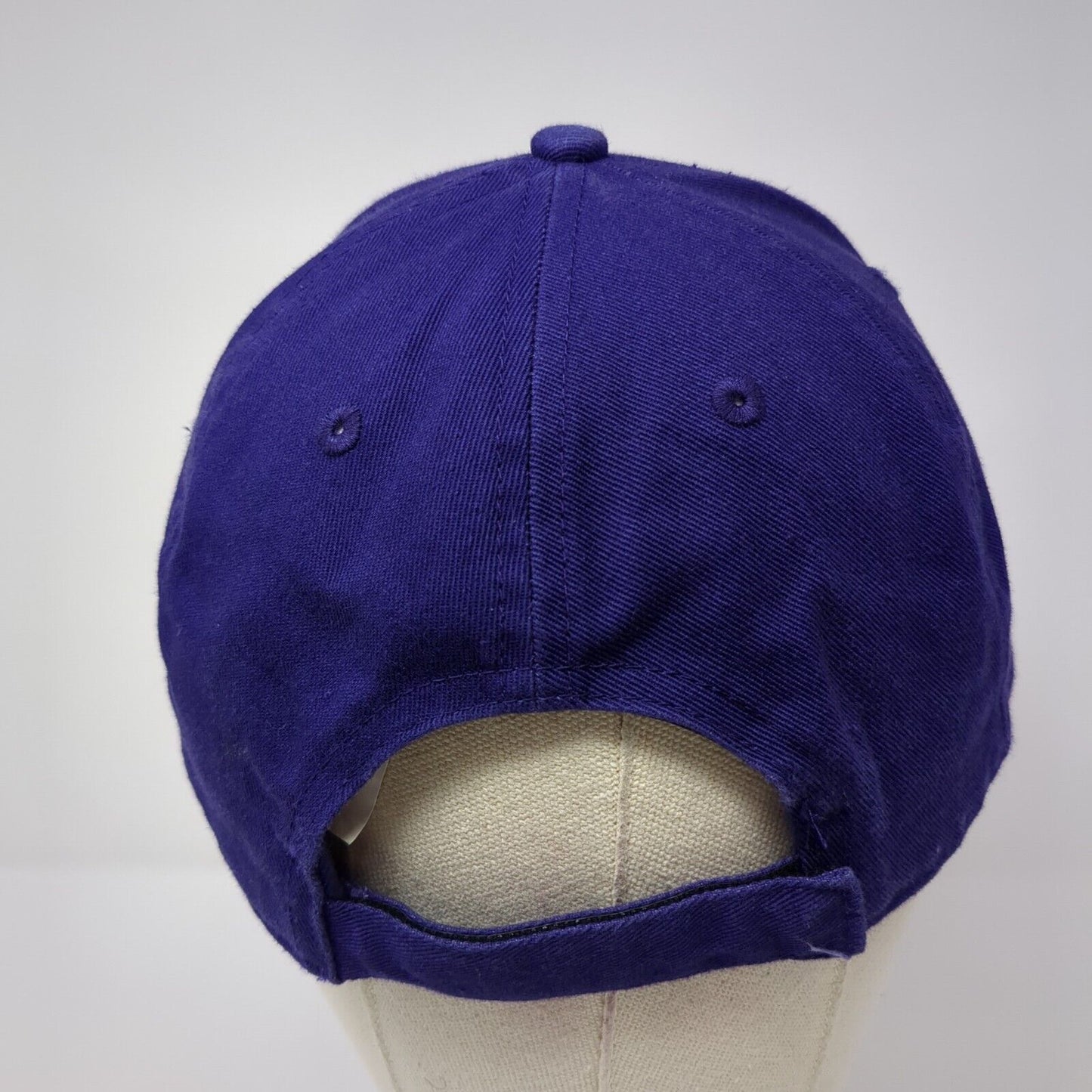 Letter D Strapback Hat Purple One Size Adjustable Embroidered Adidas