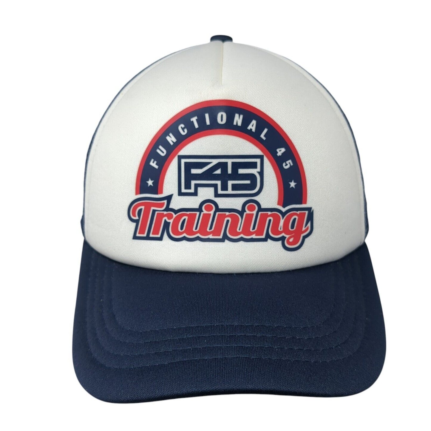 Functional 45 Training Snapback Trucker Hat Blue One Size Adjustable Mesh Back