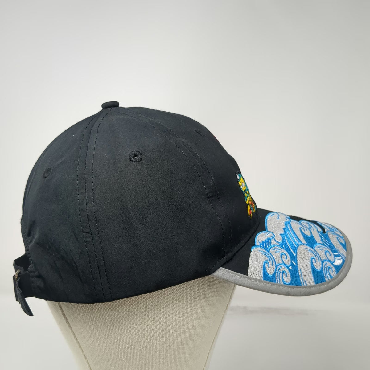 Creative Good God Baseball Cap Black One Size Mazu Baishatun Wave Reflect Hat