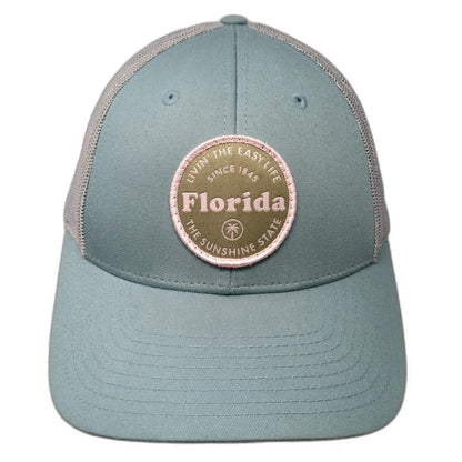 Richardson Trucker Hat Blue S Florida Sunshine State Mesh Snapback