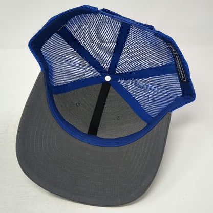 Richardson Trucker Hat Gray Blue One Size Snapback Equipment Share Mesh Logo