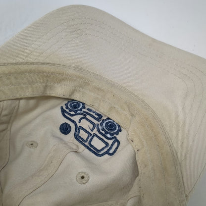 Life is Good Baseball Cap Beige One Size Jeep Off-Road Blue Cotton Slideback Hat