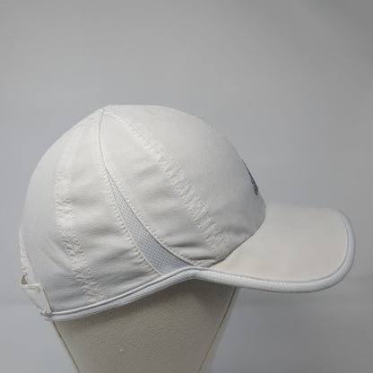 Adidas Strapback Baseball Cap Beige One Size Adjustable Lightweight 6 Panel