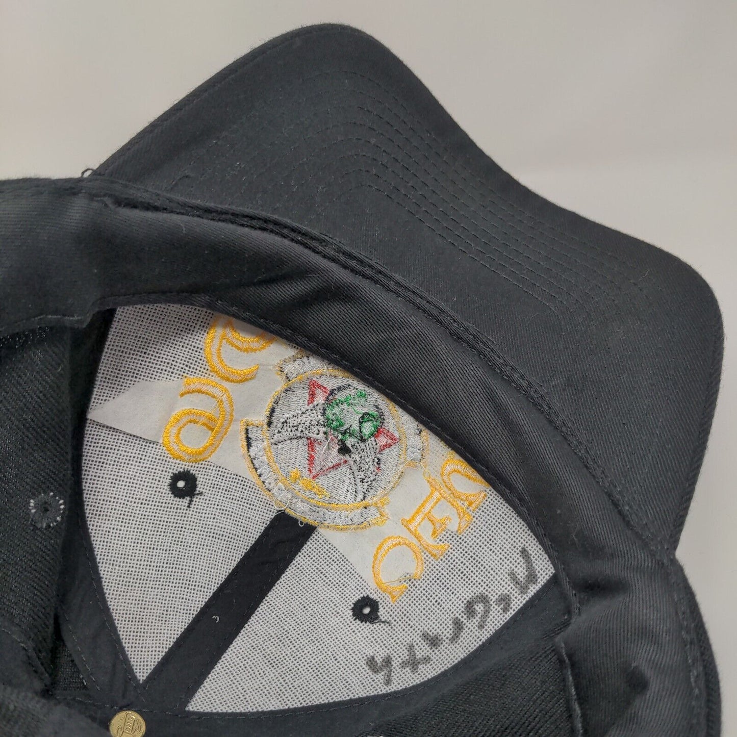 96 CES Semper Paratus Snapback Hat Black OSFM Solid Embroidered Otto