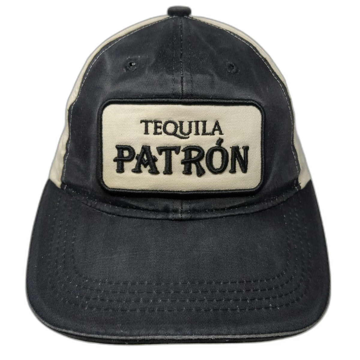 Tequila Patron Baseball Cap Black One Size Two Tone Simply Perfect Patch Hat