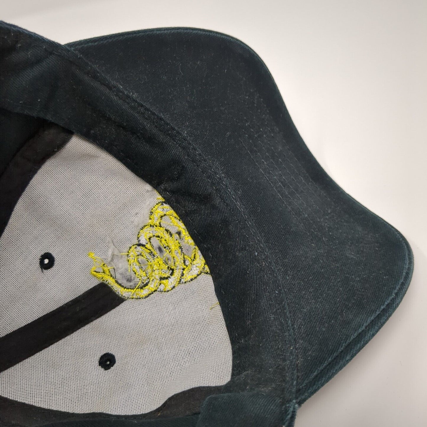 Dont't Tread On Me Starpback Hat Black OSFA Adjustable Embroidered Rothco Cotton