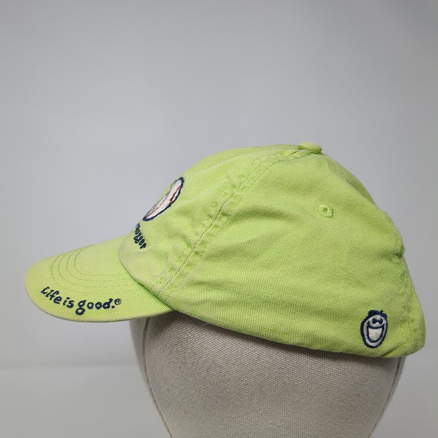 Little Slugger Stretch Fitted Hat Green 12-24 Months Life Is Good