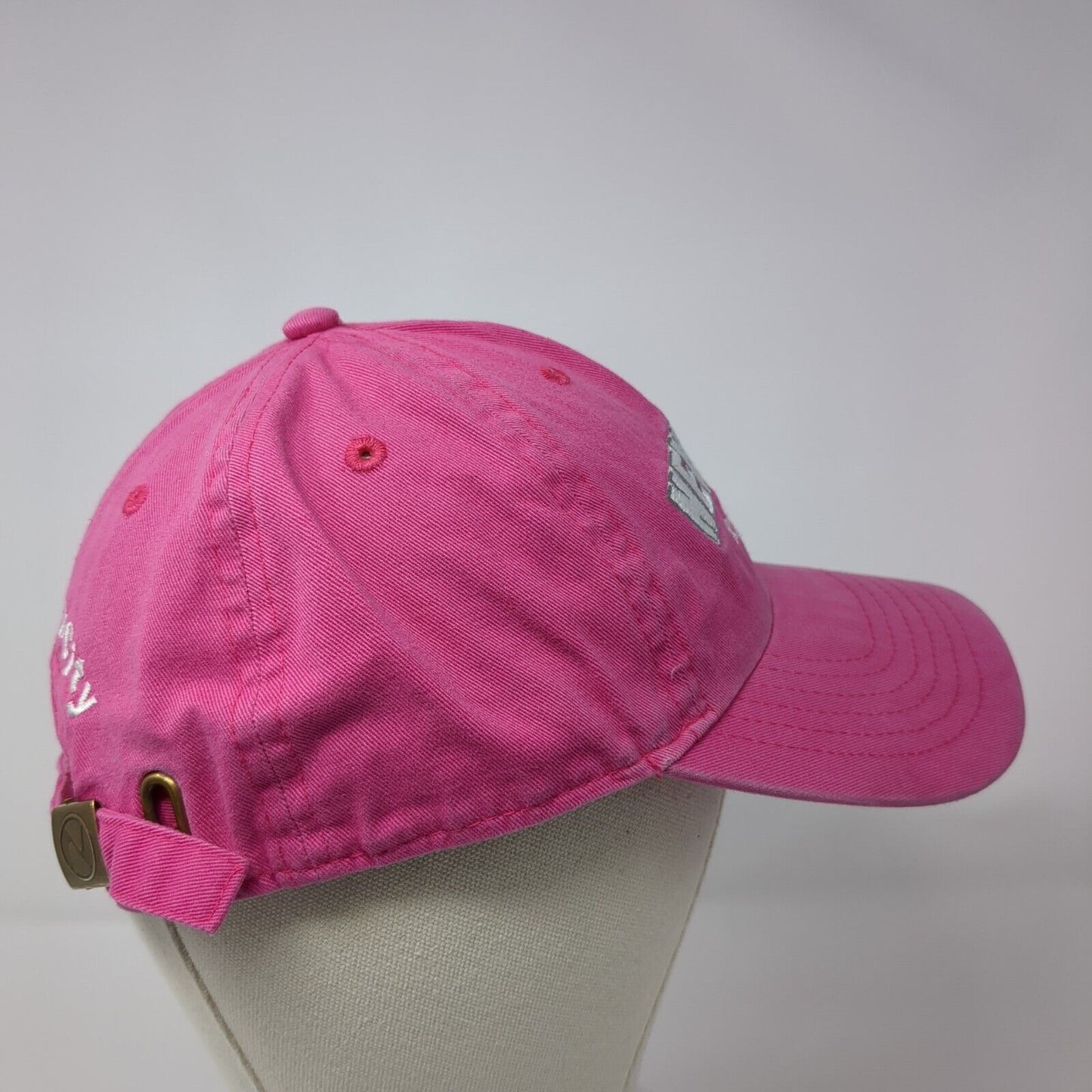 New York Since 1625 Slideback Hat Pink One Size Embroidered Newhattan