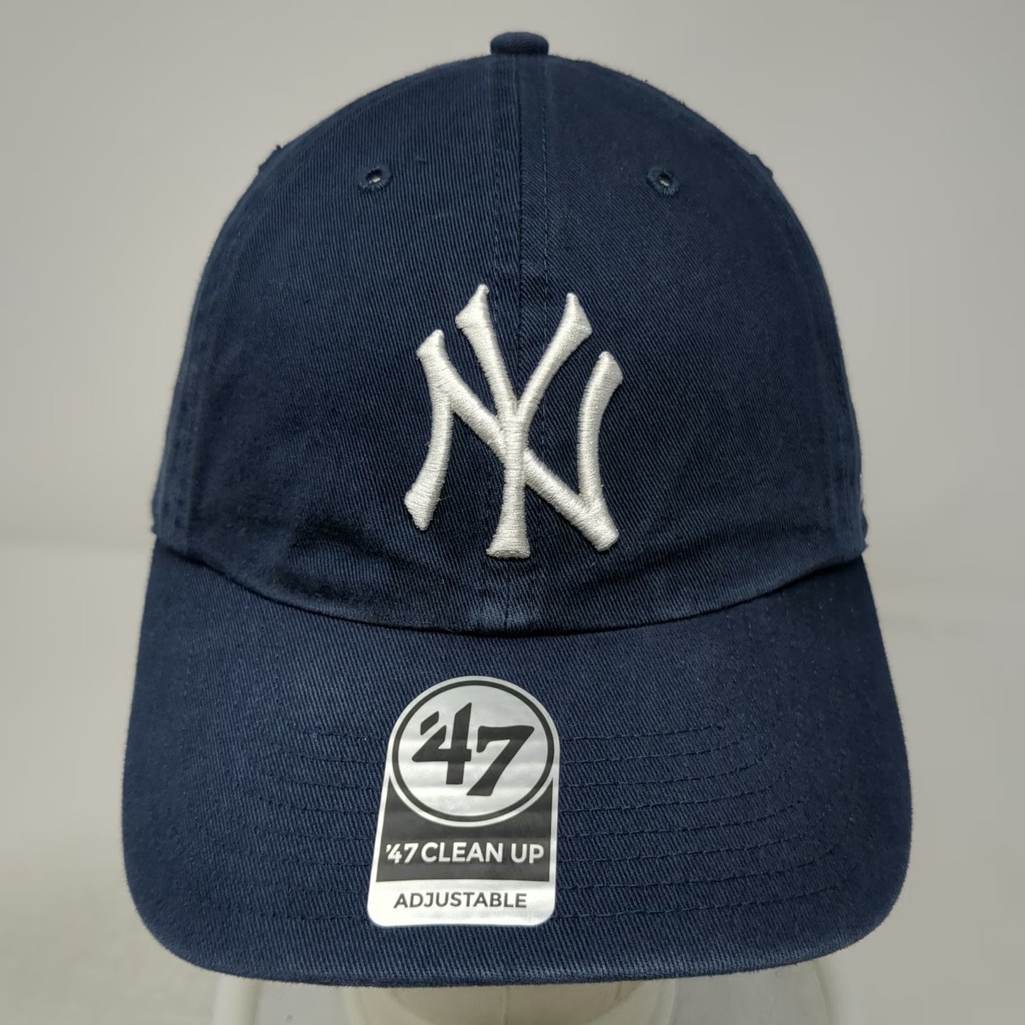 '47 New York Yankees MLB Blue OSFM Baseball Cap Adjustable Strap Clean Up Logo