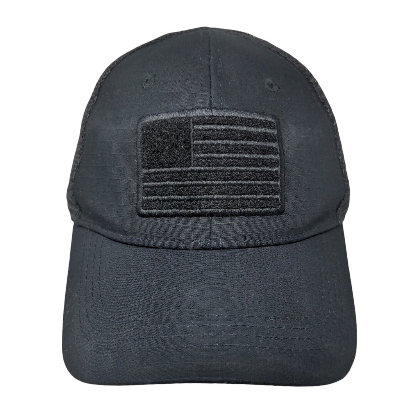 USA Flag Snapback Trucker Hat Black OSFM Mesh Back Patriotic Highland Tactical