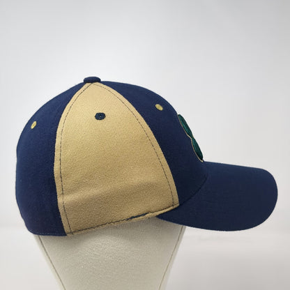 Notre Dame Fighting Irish NCAA Blue Gold One Size Cap Mascot One Fit Shamrock