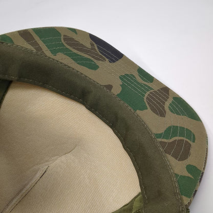 Schmidt 5 Panel Green Brown Black White One Size Hat Mesh Snapback Camo Tree