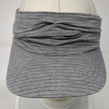 Pistil Visor Gray One Size Twisted Front Heathered Cotton Spandex Slideback Hat
