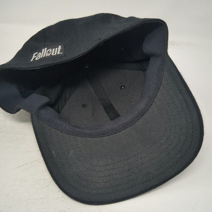 Bethesda Fallout Baseball Cap Black One Size Vault Boy Graphic Stretch Fit Hat
