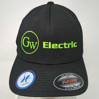 Sport-Tek Baseball Cap Black XL Flexfit Cool & Dry GW Electric Polyester Hat