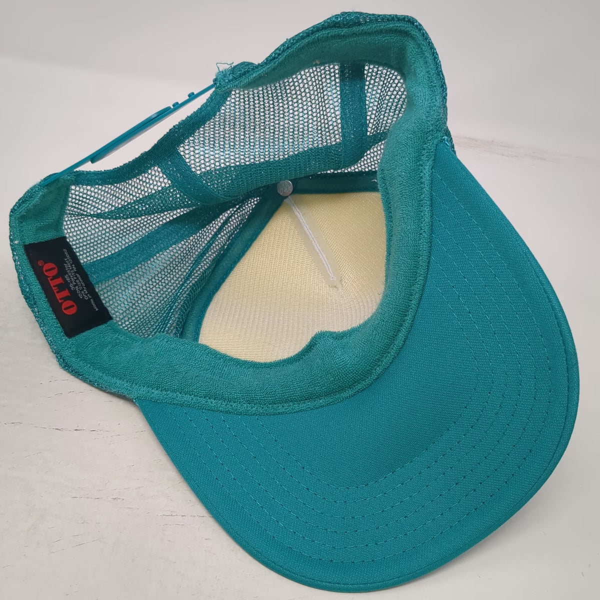 Otto Trucker Hat Blue White OSFM Snowport Bobsled League Foam Mesh Snapback Hat