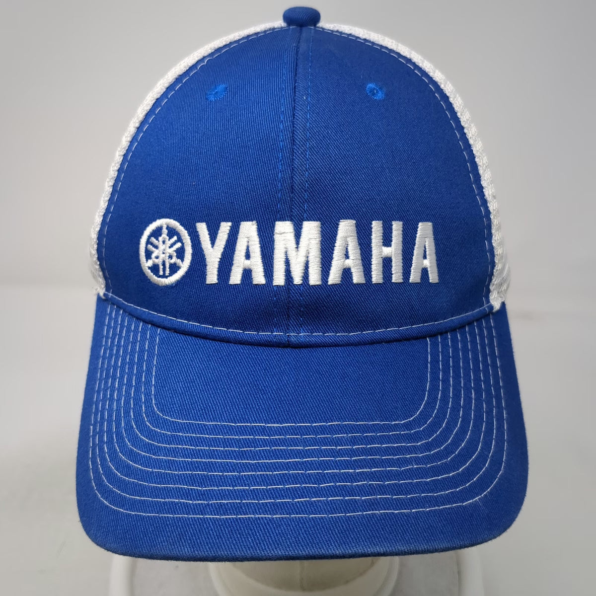 Yamaha Baseball Cap Blue One Size Mesh Back Embroidered Logo Racing Motor Hat