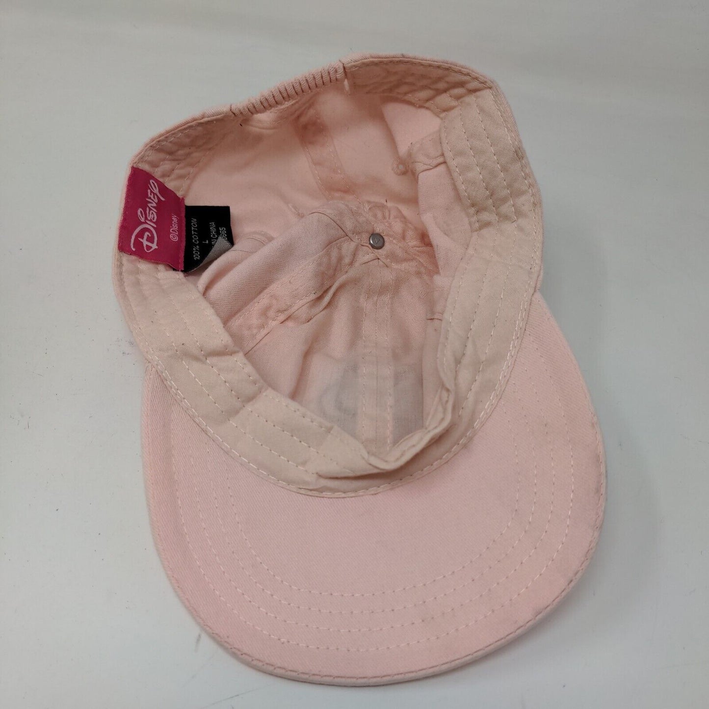 Disney Girl's Stretchy Hat Pink Size L Embroidered Minnie Mouse