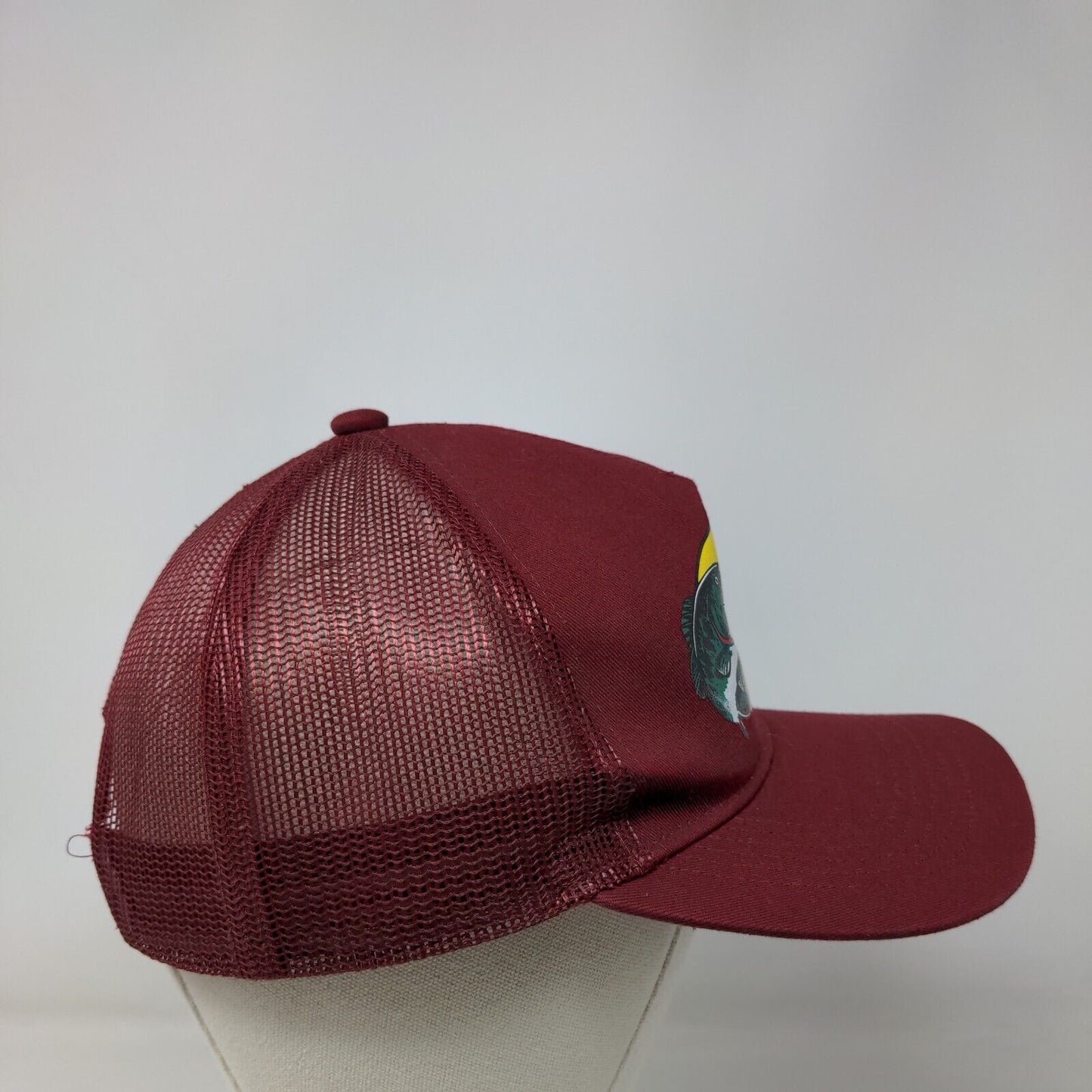 Bass Pro Shops Snapback Mesh Back Trucker Hat Red OSFM Gone Fishing