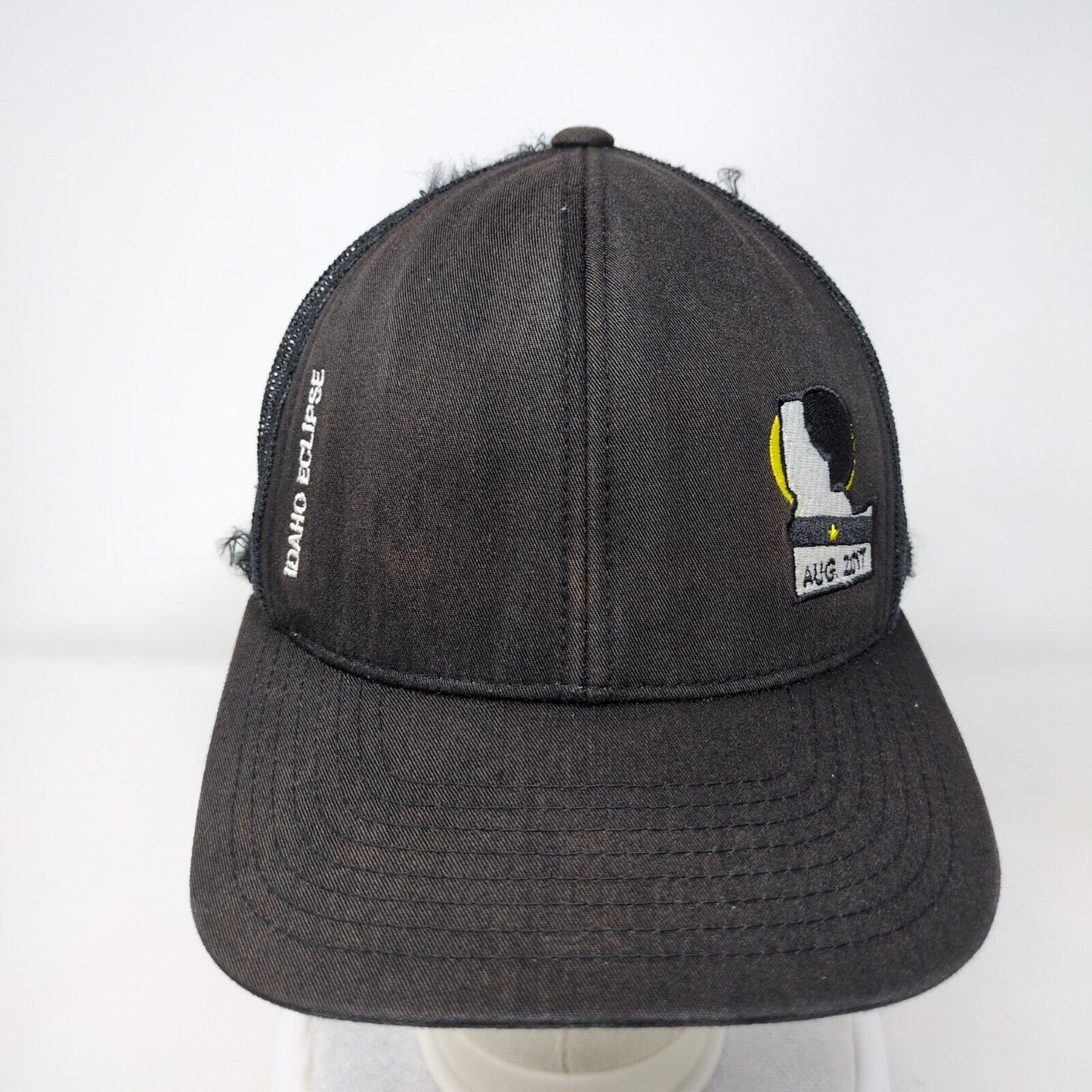 Idaho Eclipse Aug. 2017 Snapback Trucker Hat Black One Size Mesh Back