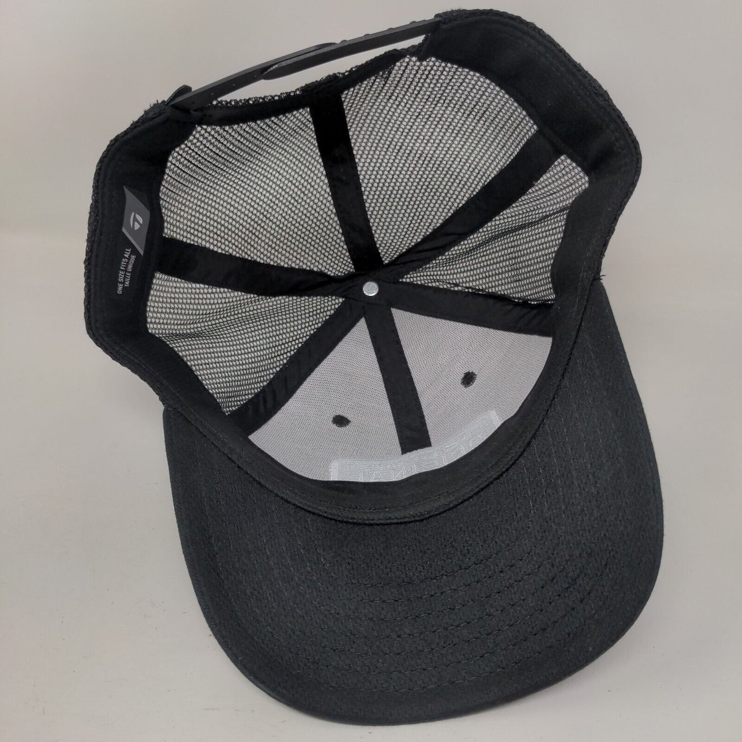 TaylorMade Original One Snapback Mesh Back Trucker Hat Black OSFA Solid