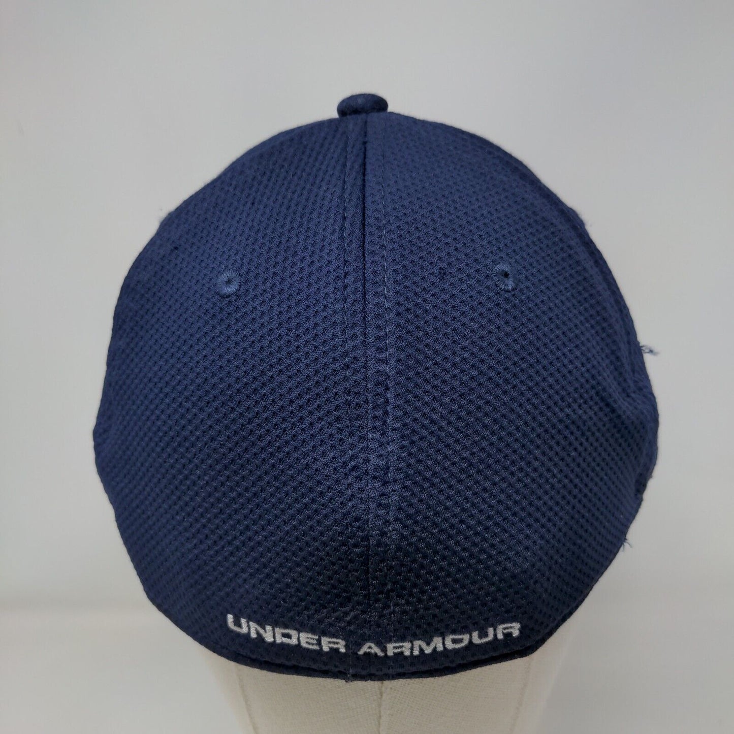 Under Armour Fitted Hat Blue Large/XL Embroidered Logo Vent Holes